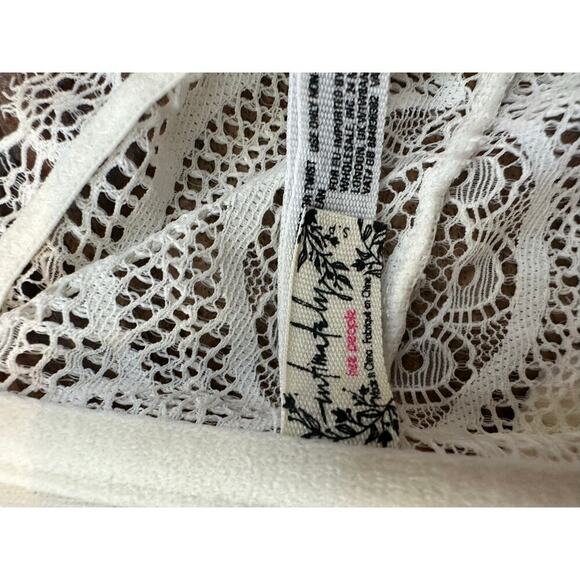 Intimately Free People Off White Lace Trim Underwire Bralette Bra Size Small - Picture 4 of 4